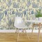 Peel & Stick Wallpaper 2FT Wide Western Cowboy Cowgirl Toile Cactus Chinoiserie Southwestern Cacti Rustic Custom Removable Wallpaper by Spoonflower